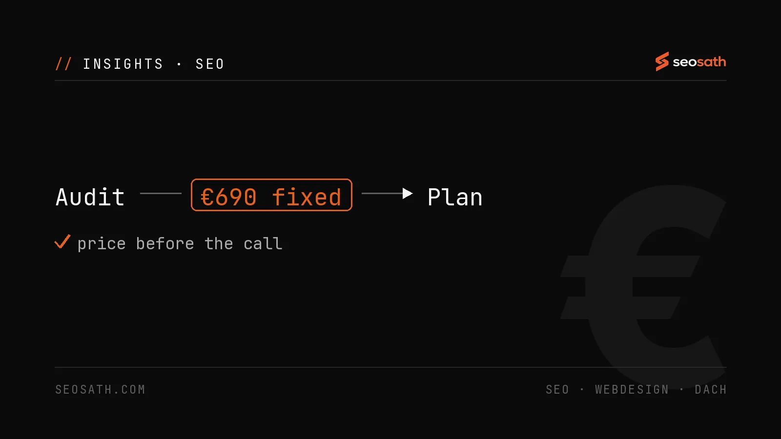 Price ranges for SEO audits from automated tool reports to enterprise audits - seosath